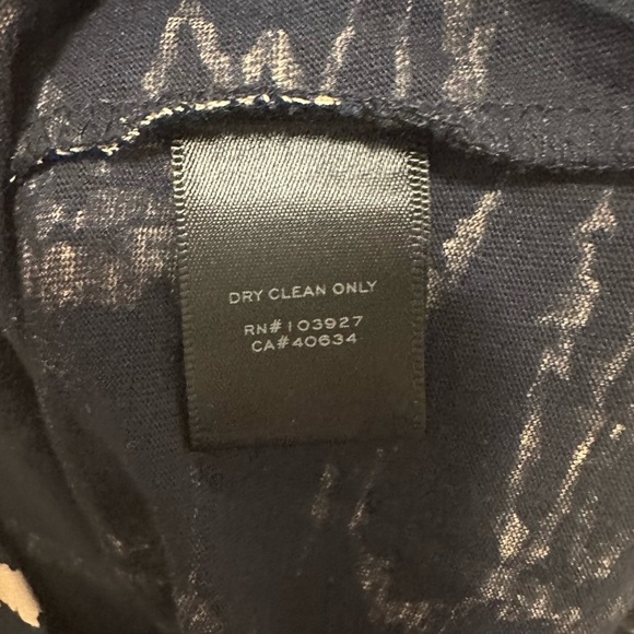 Marc by Marc Jacobs Normandy Mini Dress M Blue Tan Cotton Jersey Knit Cap Slv - Picture 10 of 11